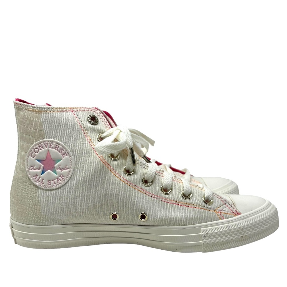 Converse Chuck Taylor High Sneakers Casual Skate Shoe Women Egret Canvas A06865C